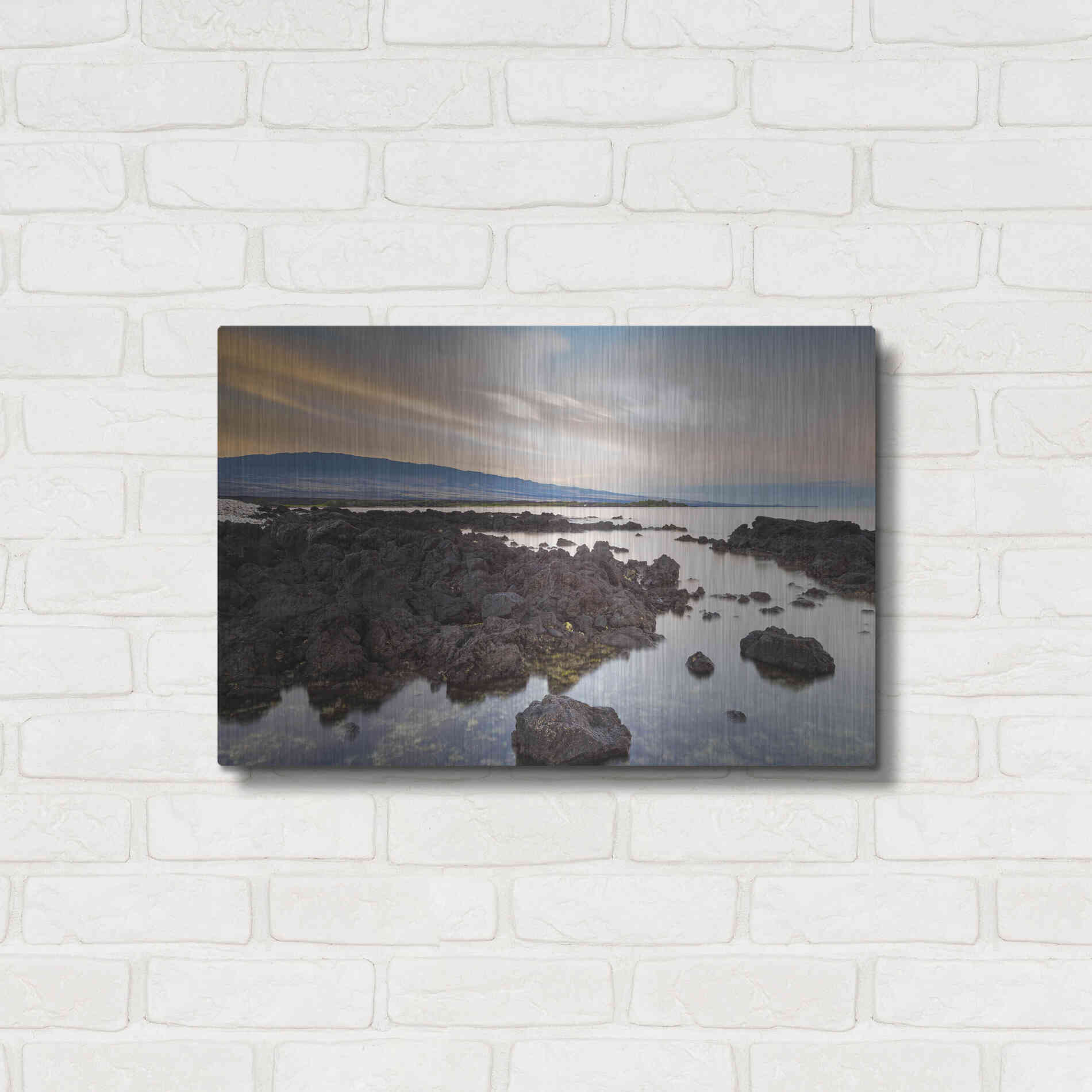 Luxe Metal Art 'Mauna Loa Sunrise' by Chris Moyer, Metal Wall Art,24x16