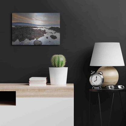 Luxe Metal Art 'Mauna Loa Sunrise' by Chris Moyer, Metal Wall Art,24x16