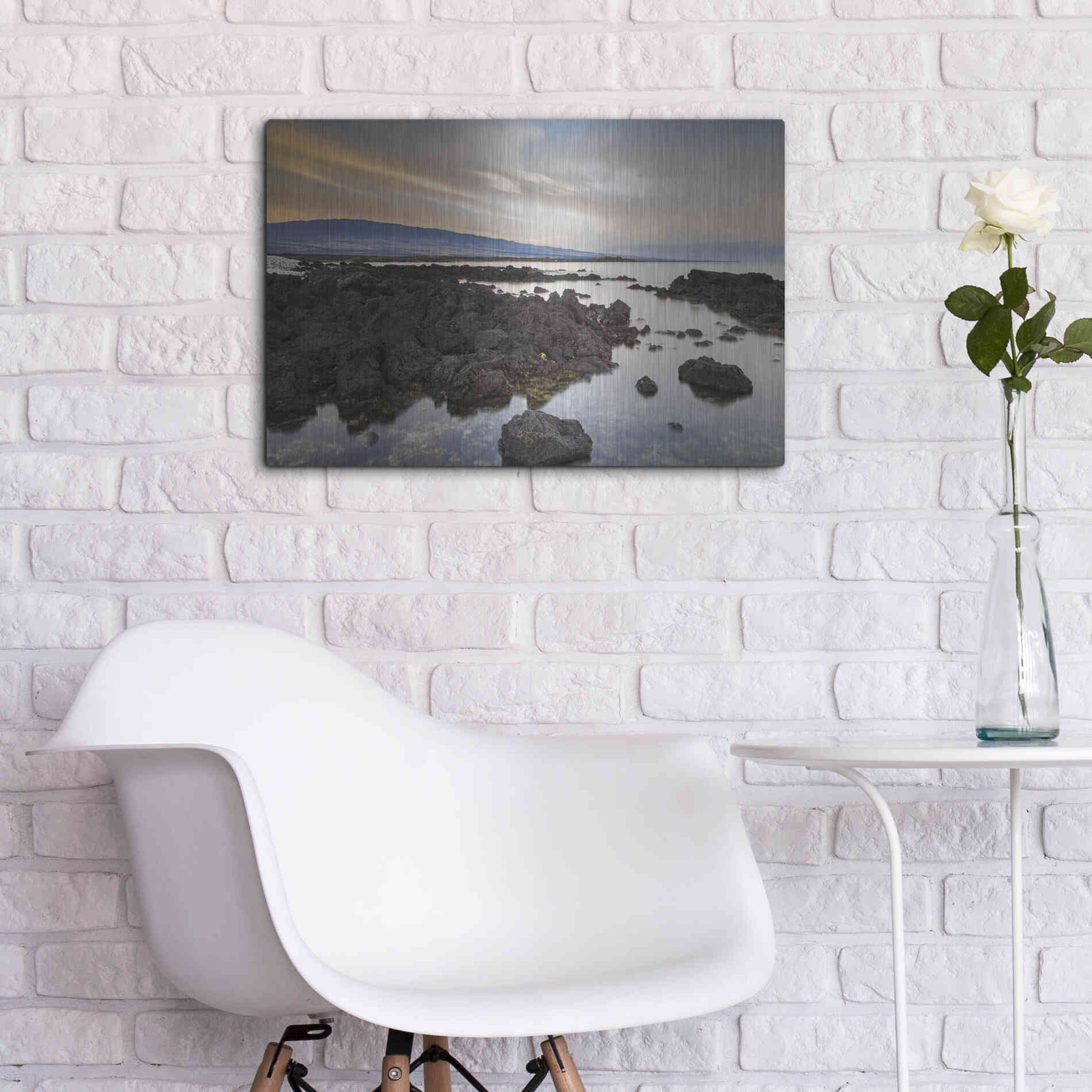 Luxe Metal Art 'Mauna Loa Sunrise' by Chris Moyer, Metal Wall Art,24x16