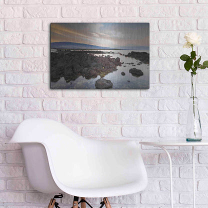 Luxe Metal Art 'Mauna Loa Sunrise' by Chris Moyer, Metal Wall Art,24x16