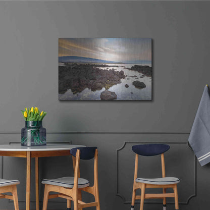 Luxe Metal Art 'Mauna Loa Sunrise' by Chris Moyer, Metal Wall Art,36x24