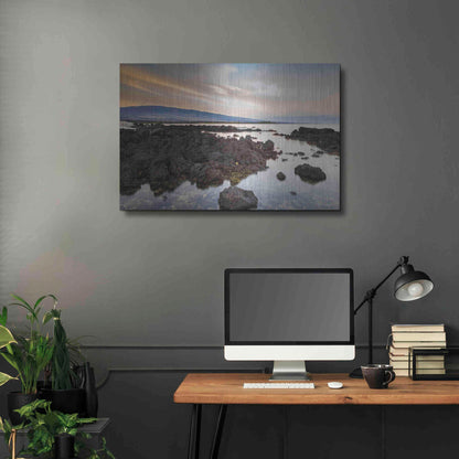 Luxe Metal Art 'Mauna Loa Sunrise' by Chris Moyer, Metal Wall Art,36x24