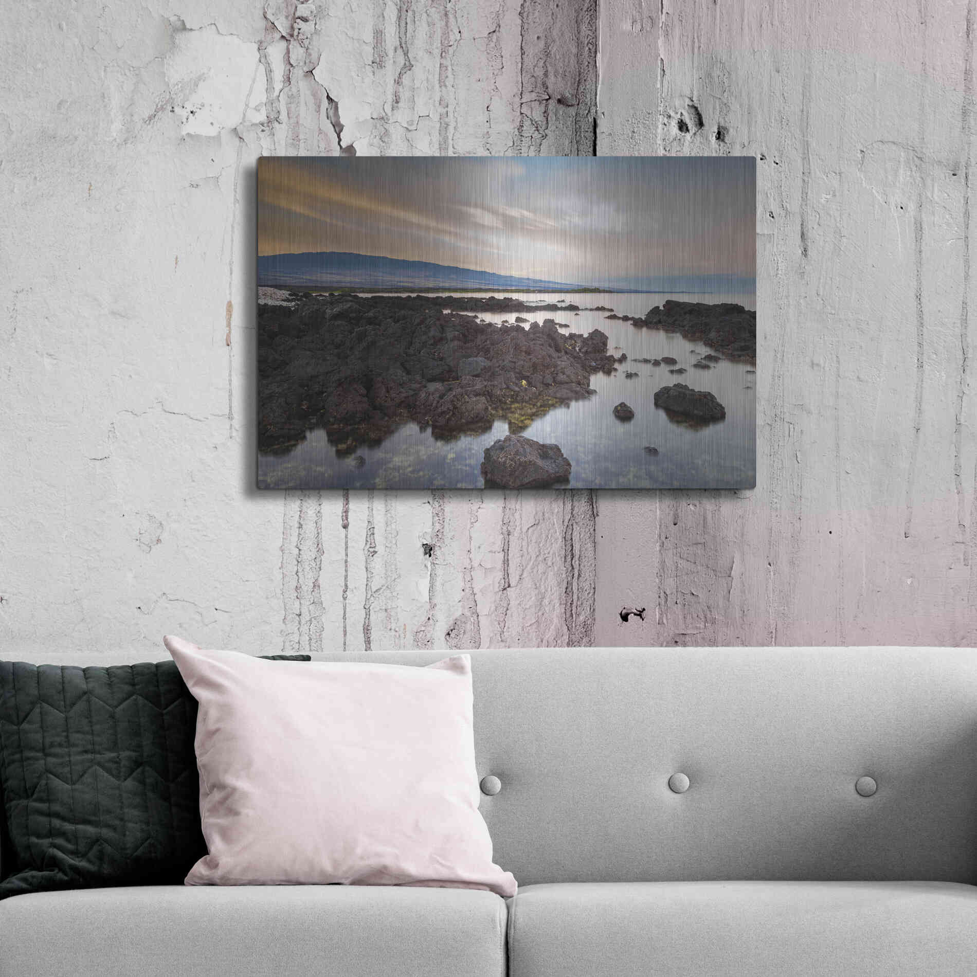 Luxe Metal Art 'Mauna Loa Sunrise' by Chris Moyer, Metal Wall Art,36x24