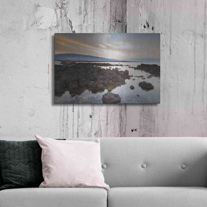 Luxe Metal Art 'Mauna Loa Sunrise' by Chris Moyer, Metal Wall Art,36x24