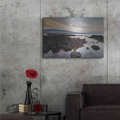 Luxe Metal Art 'Mauna Loa Sunrise' by Chris Moyer, Metal Wall Art,36x24