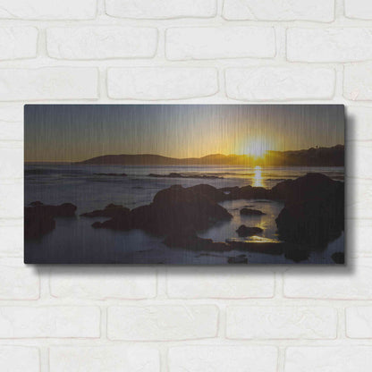 Luxe Metal Art 'Pismo Sunset' by Chris Moyer, Metal Wall Art,24x12