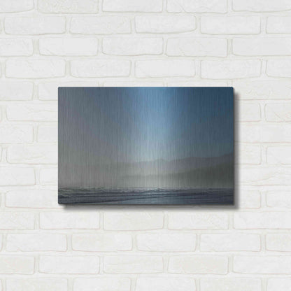 Luxe Metal Art 'Relax in Blue' by Chris Moyer, Metal Wall Art,24x16