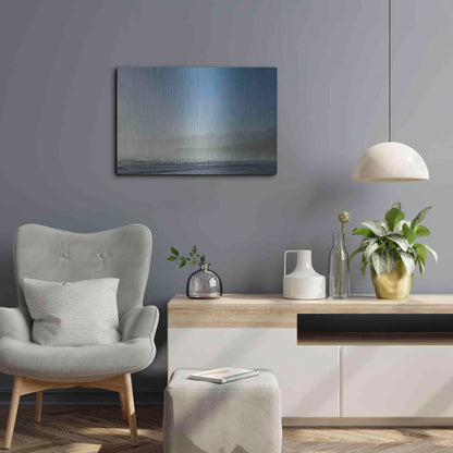 Luxe Metal Art 'Relax in Blue' by Chris Moyer, Metal Wall Art,24x16