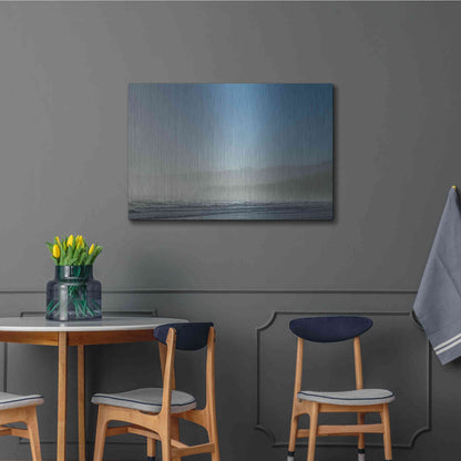 Luxe Metal Art 'Relax in Blue' by Chris Moyer, Metal Wall Art,36x24