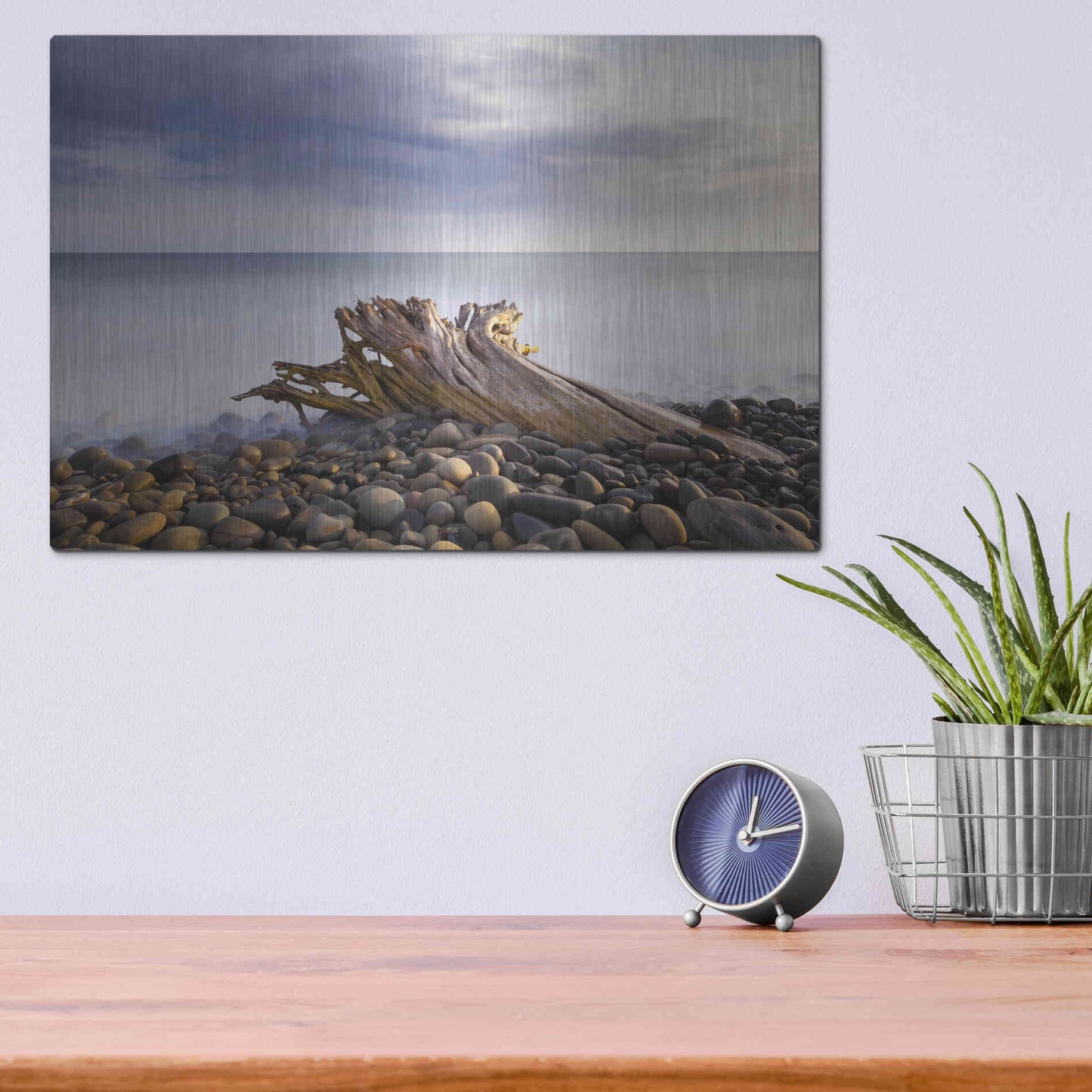 Luxe Metal Art 'Stumped' by Chris Moyer, Metal Wall Art,16x12