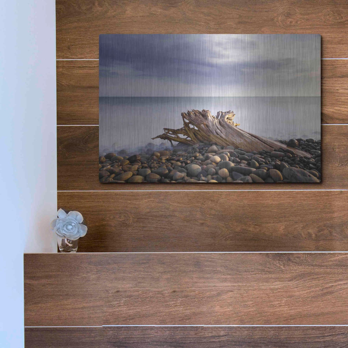 Luxe Metal Art 'Stumped' by Chris Moyer, Metal Wall Art,16x12