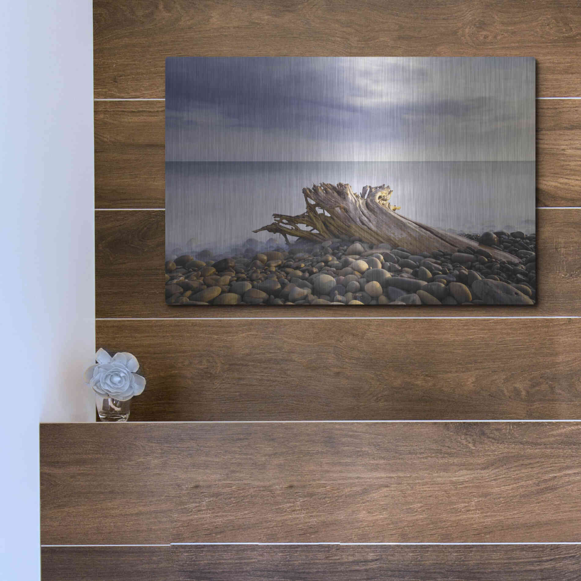 Luxe Metal Art 'Stumped' by Chris Moyer, Metal Wall Art,16x12