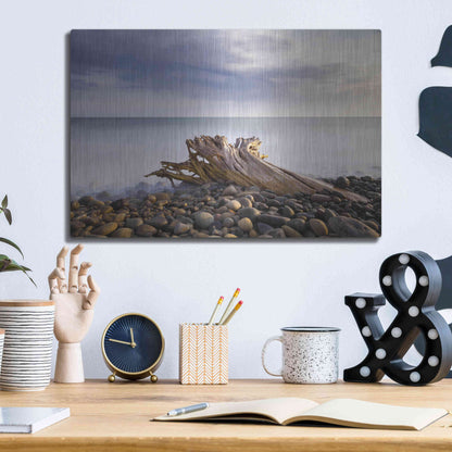 Luxe Metal Art 'Stumped' by Chris Moyer, Metal Wall Art,16x12