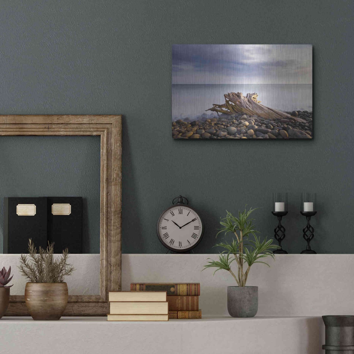 Luxe Metal Art 'Stumped' by Chris Moyer, Metal Wall Art,16x12