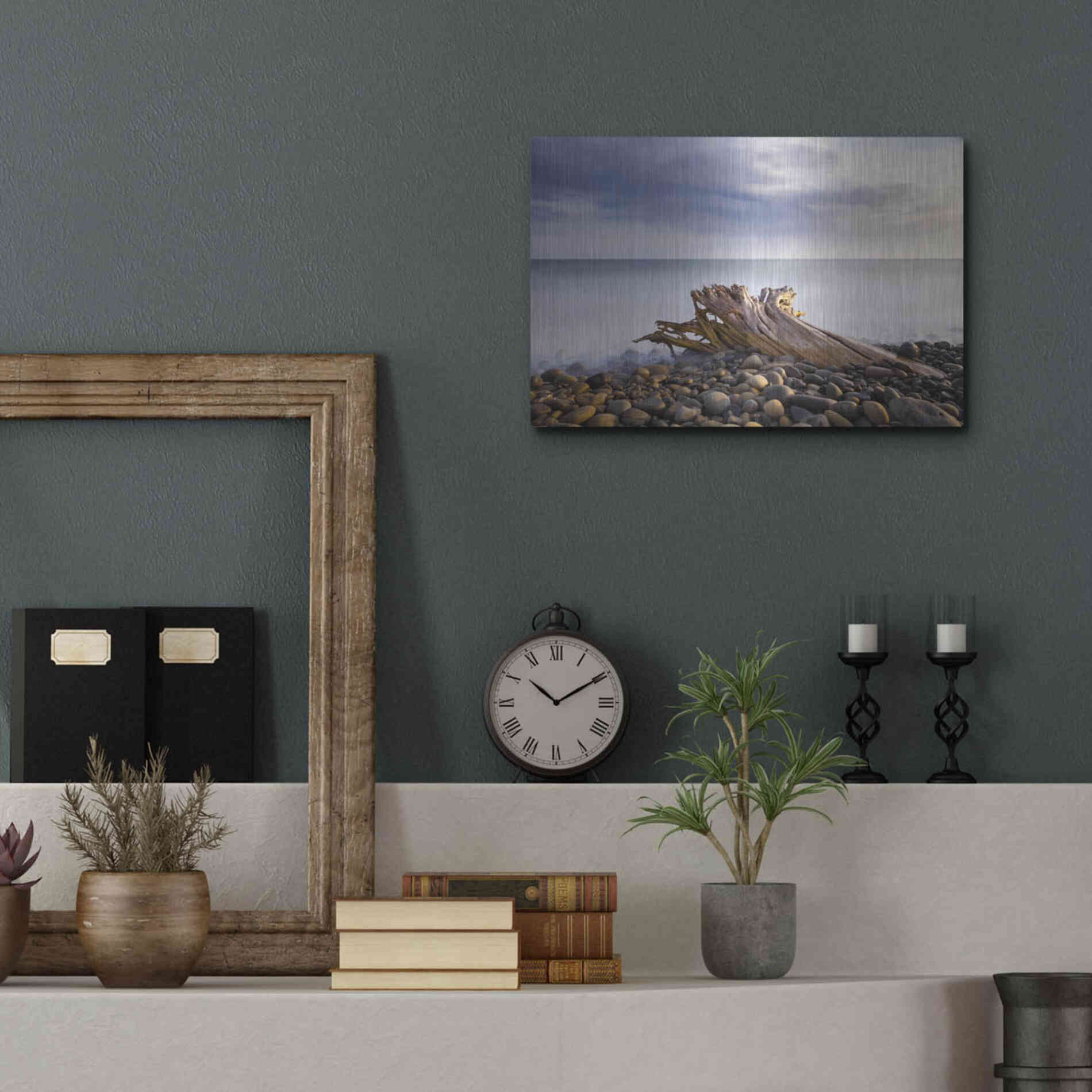 Luxe Metal Art 'Stumped' by Chris Moyer, Metal Wall Art,16x12