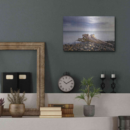 Luxe Metal Art 'Stumped' by Chris Moyer, Metal Wall Art,16x12