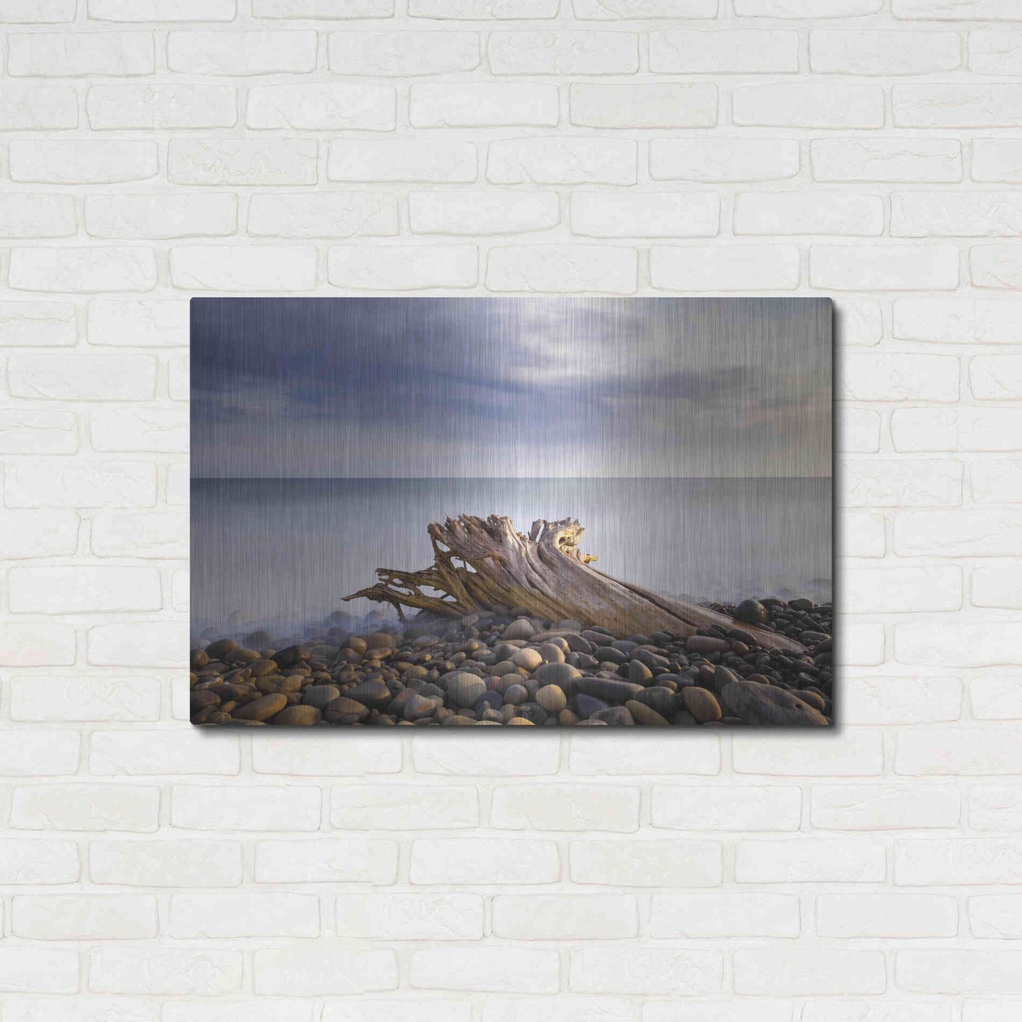 Luxe Metal Art 'Stumped' by Chris Moyer, Metal Wall Art,36x24