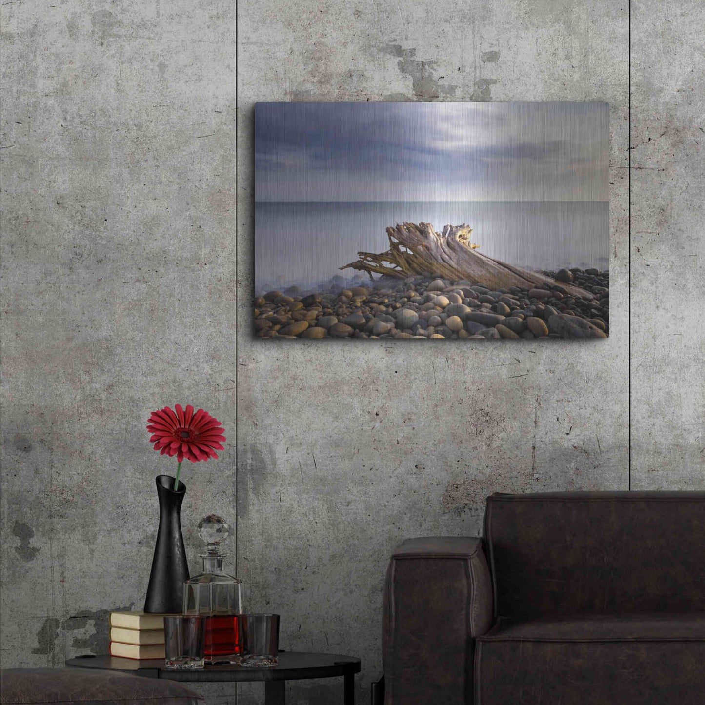 Luxe Metal Art 'Stumped' by Chris Moyer, Metal Wall Art,36x24