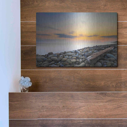 Luxe Metal Art 'To the End' by Chris Moyer, Metal Wall Art,16x12