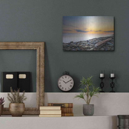 Luxe Metal Art 'To the End' by Chris Moyer, Metal Wall Art,16x12