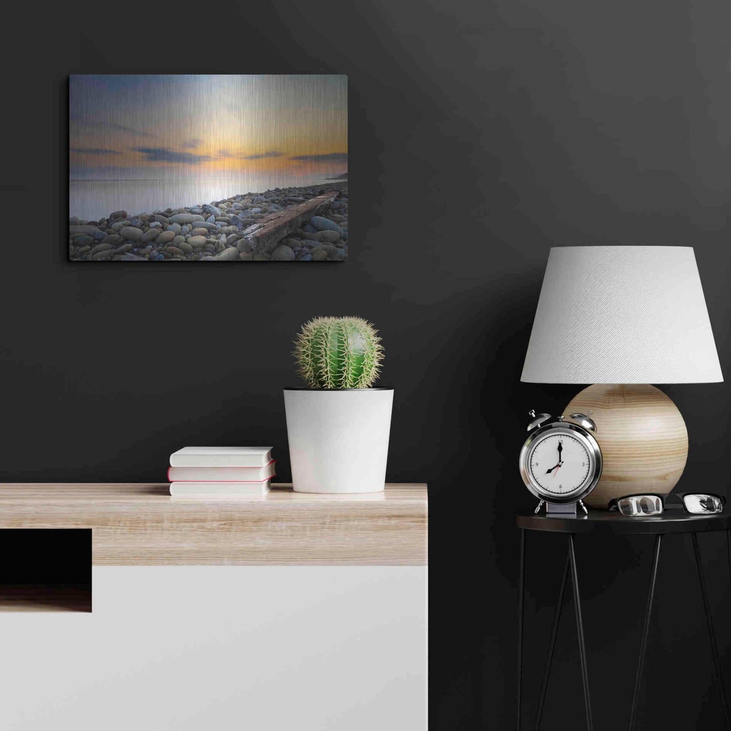 Luxe Metal Art 'To the End' by Chris Moyer, Metal Wall Art,24x16