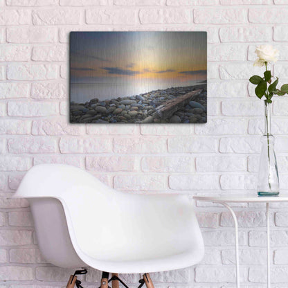 Luxe Metal Art 'To the End' by Chris Moyer, Metal Wall Art,24x16