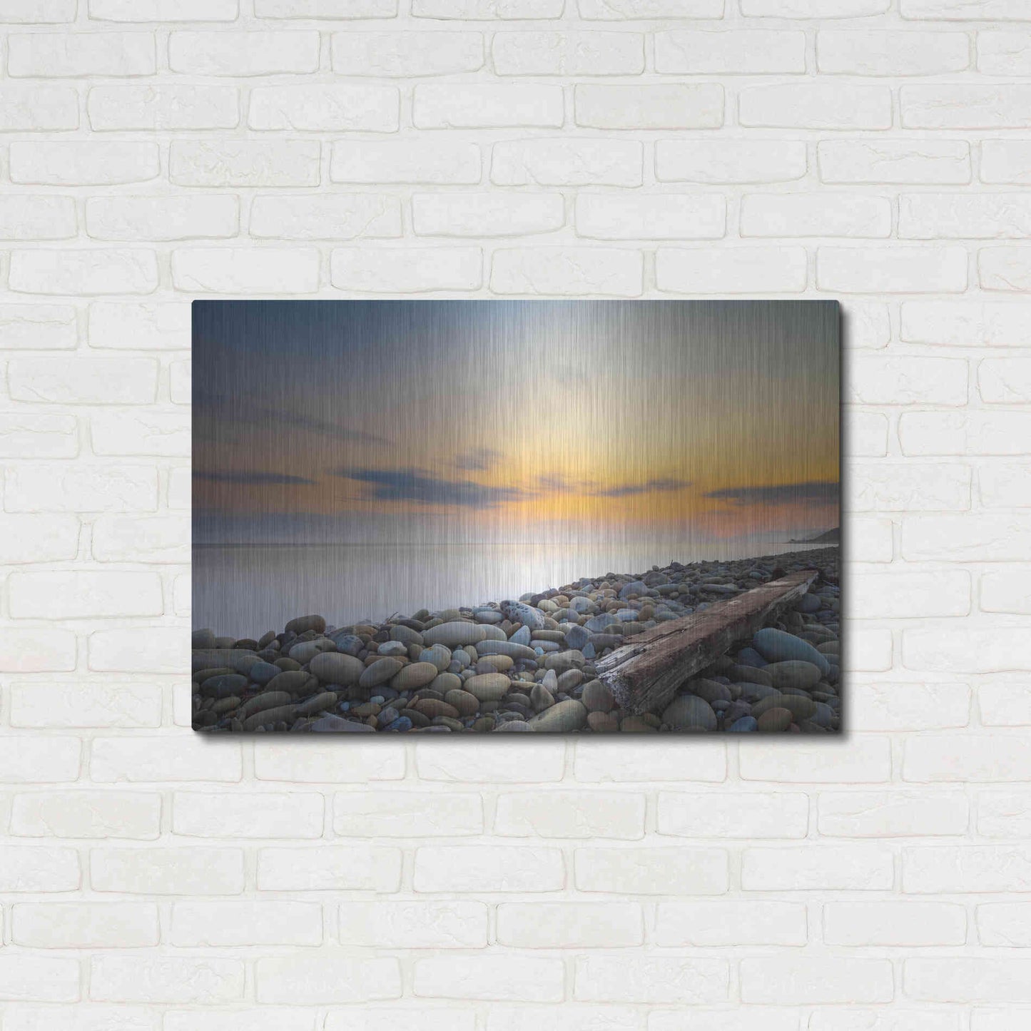 Luxe Metal Art 'To the End' by Chris Moyer, Metal Wall Art,36x24