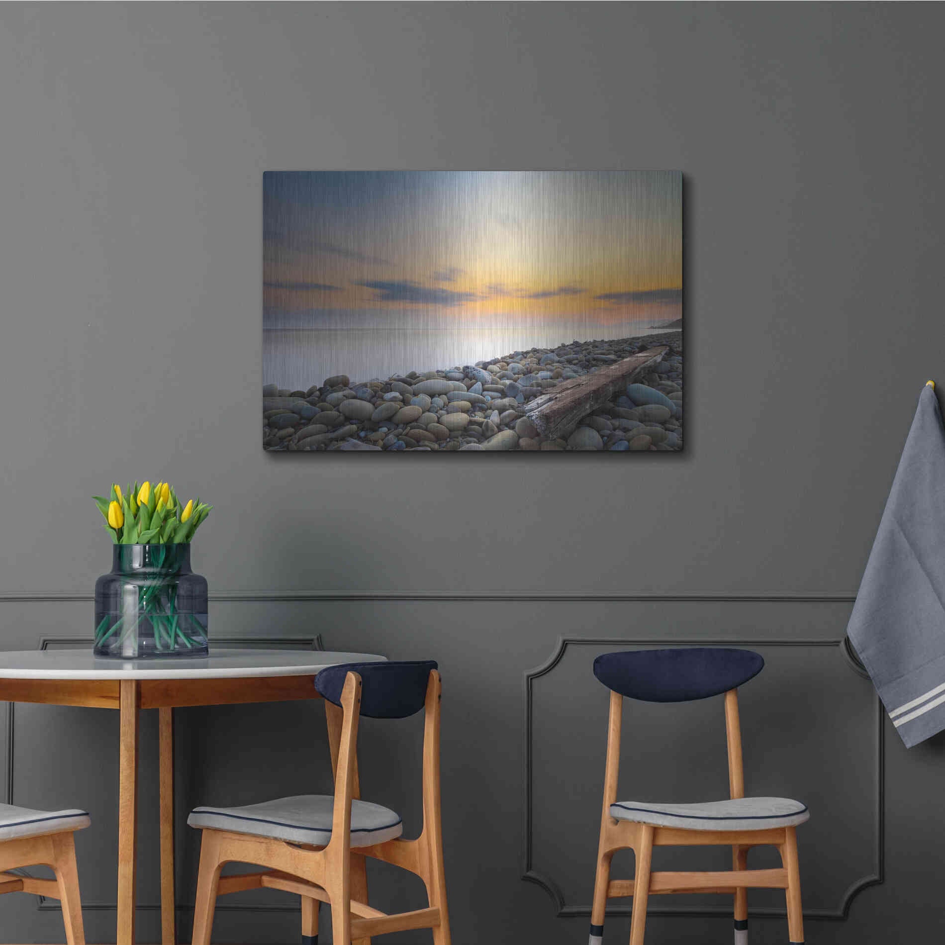 Luxe Metal Art 'To the End' by Chris Moyer, Metal Wall Art,36x24