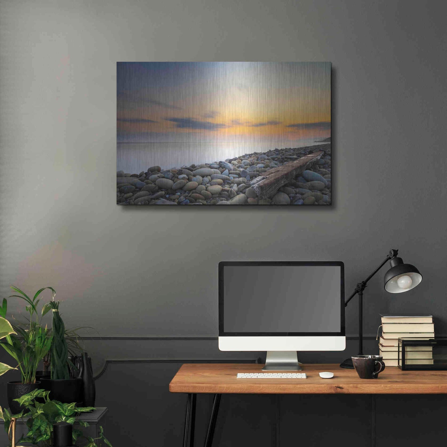 Luxe Metal Art 'To the End' by Chris Moyer, Metal Wall Art,36x24