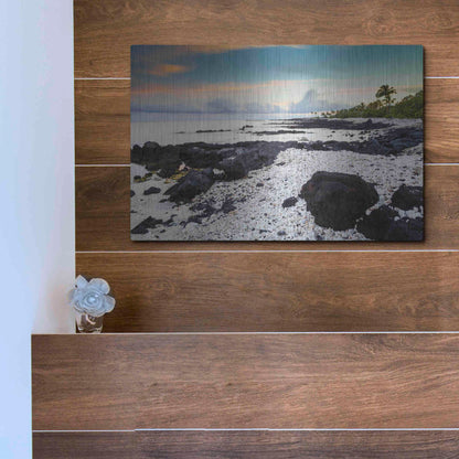 Luxe Metal Art 'Waikoloa Sunrise' by Chris Moyer, Metal Wall Art,16x12