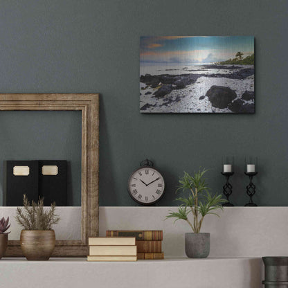 Luxe Metal Art 'Waikoloa Sunrise' by Chris Moyer, Metal Wall Art,16x12