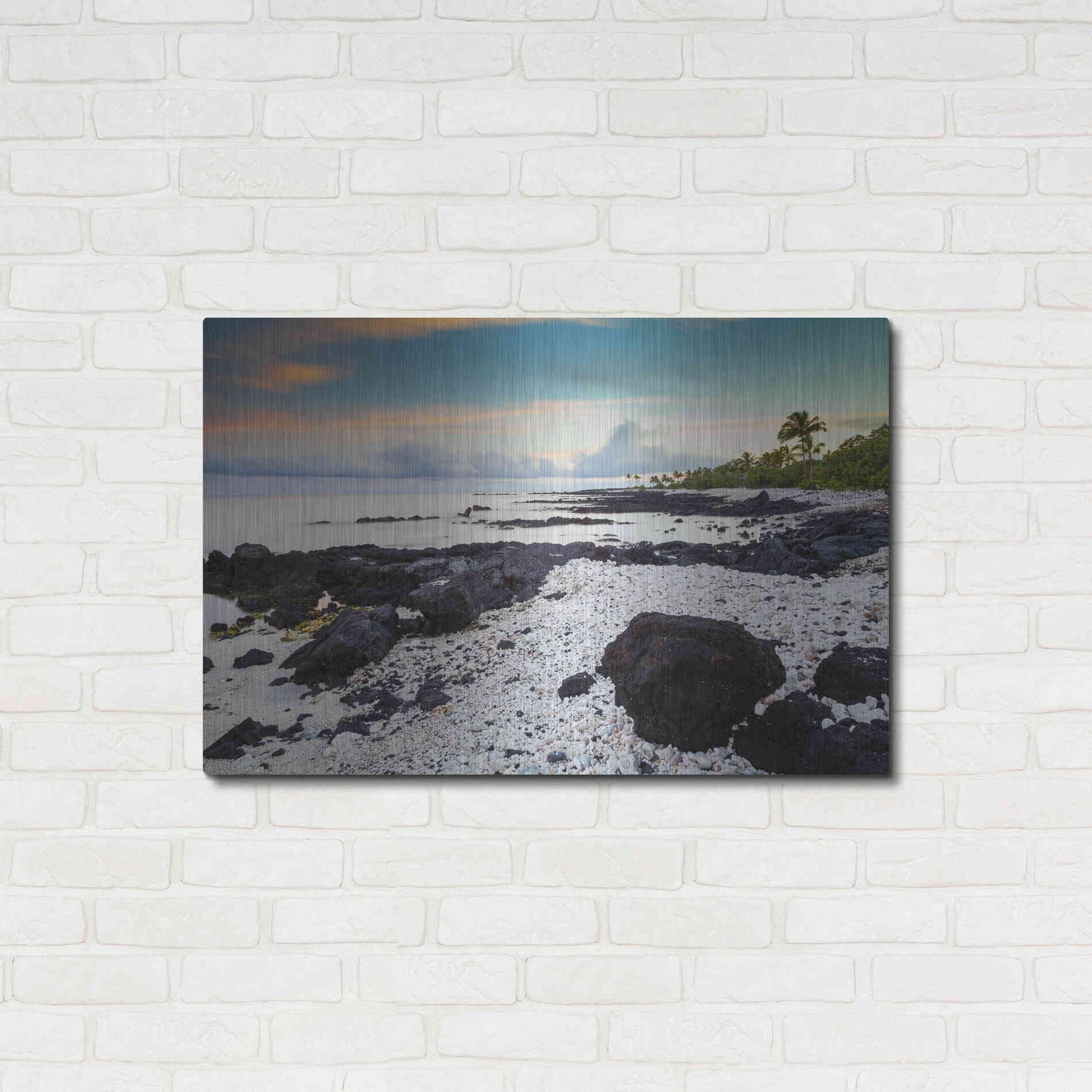 Luxe Metal Art 'Waikoloa Sunrise' by Chris Moyer, Metal Wall Art,36x24