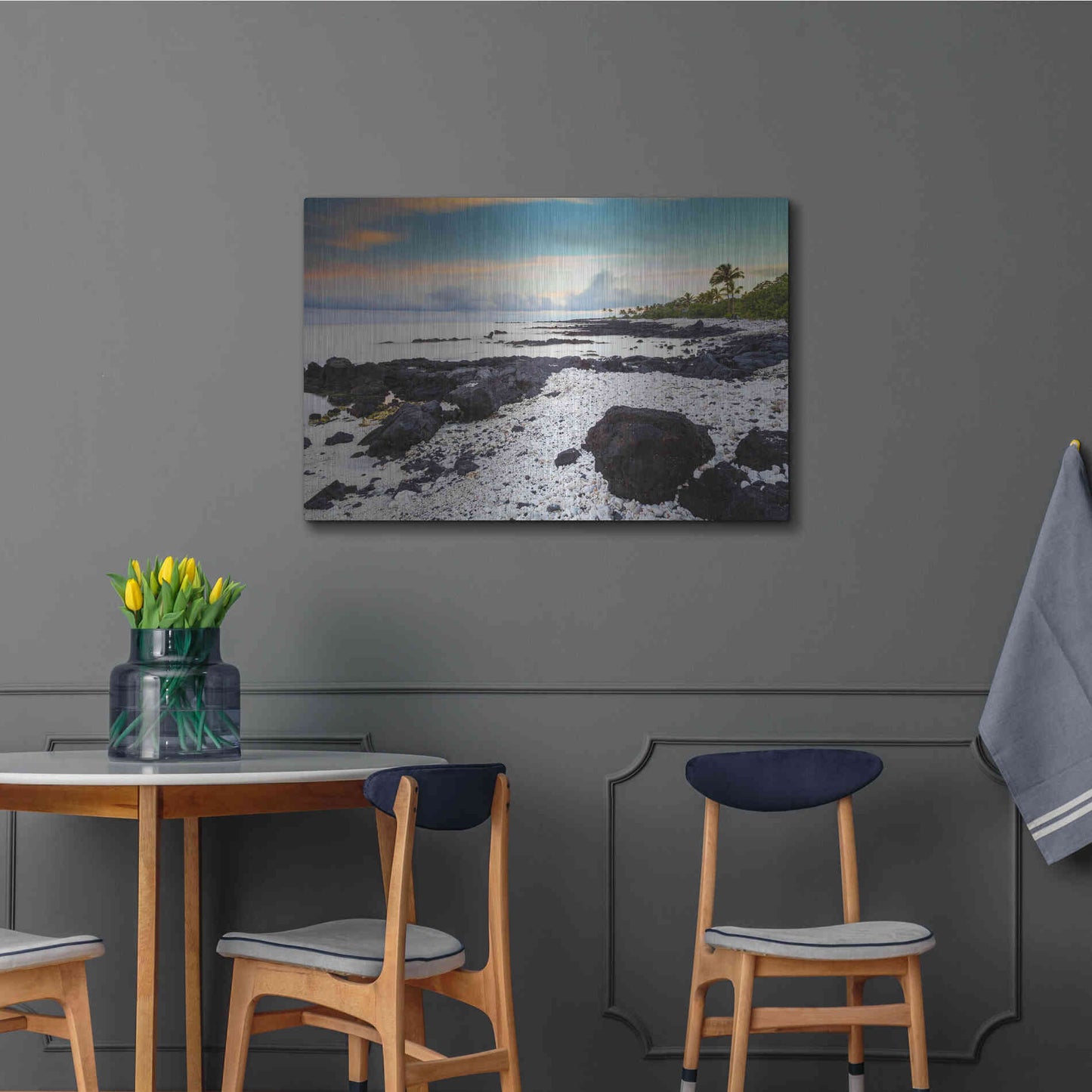 Luxe Metal Art 'Waikoloa Sunrise' by Chris Moyer, Metal Wall Art,36x24