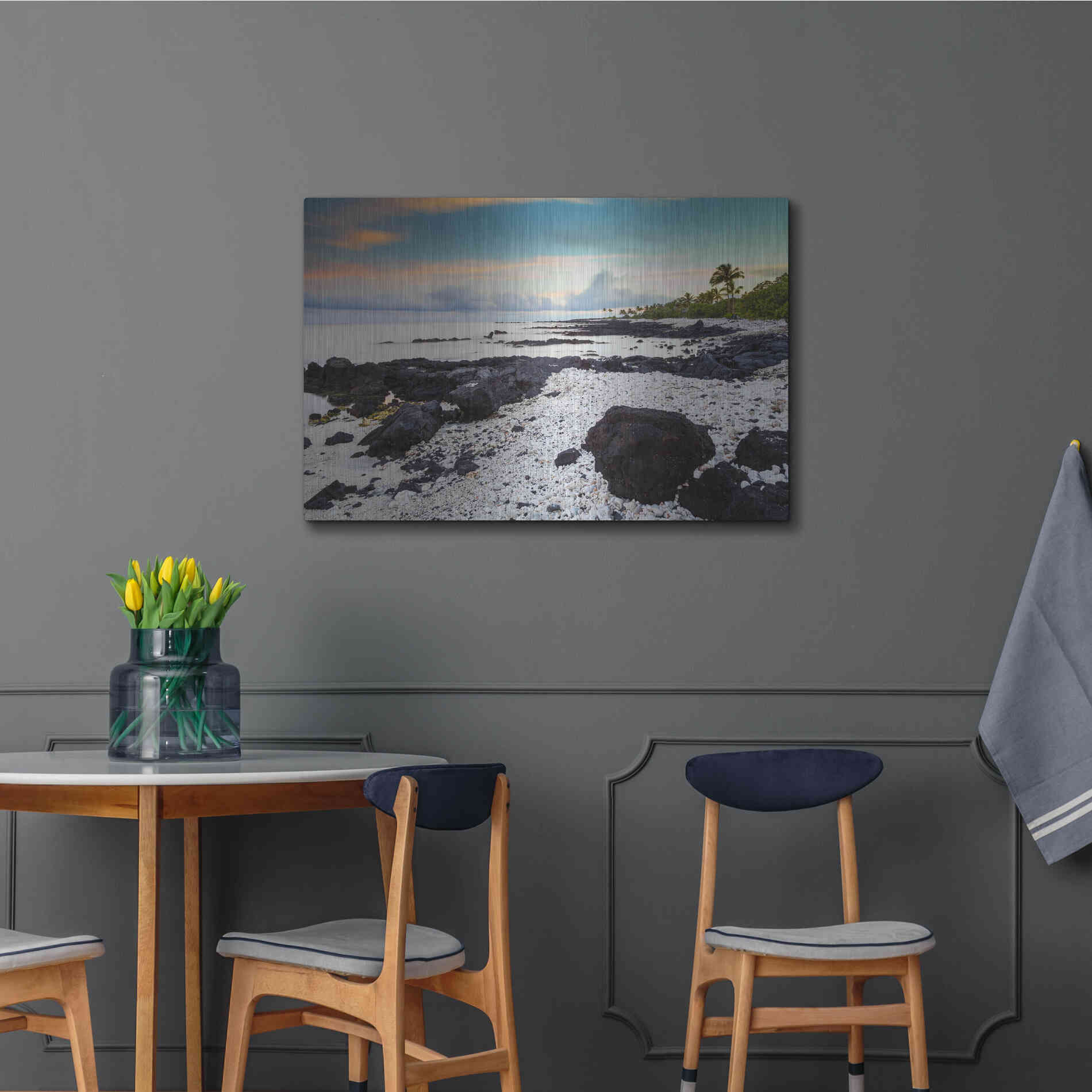 Luxe Metal Art 'Waikoloa Sunrise' by Chris Moyer, Metal Wall Art,36x24