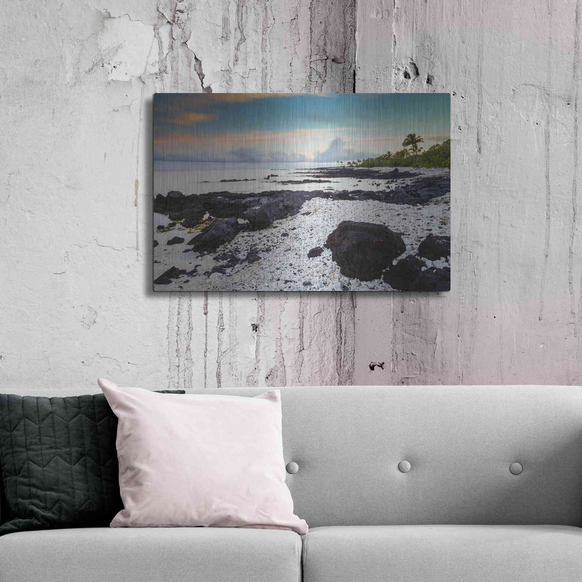 Luxe Metal Art 'Waikoloa Sunrise' by Chris Moyer, Metal Wall Art,36x24
