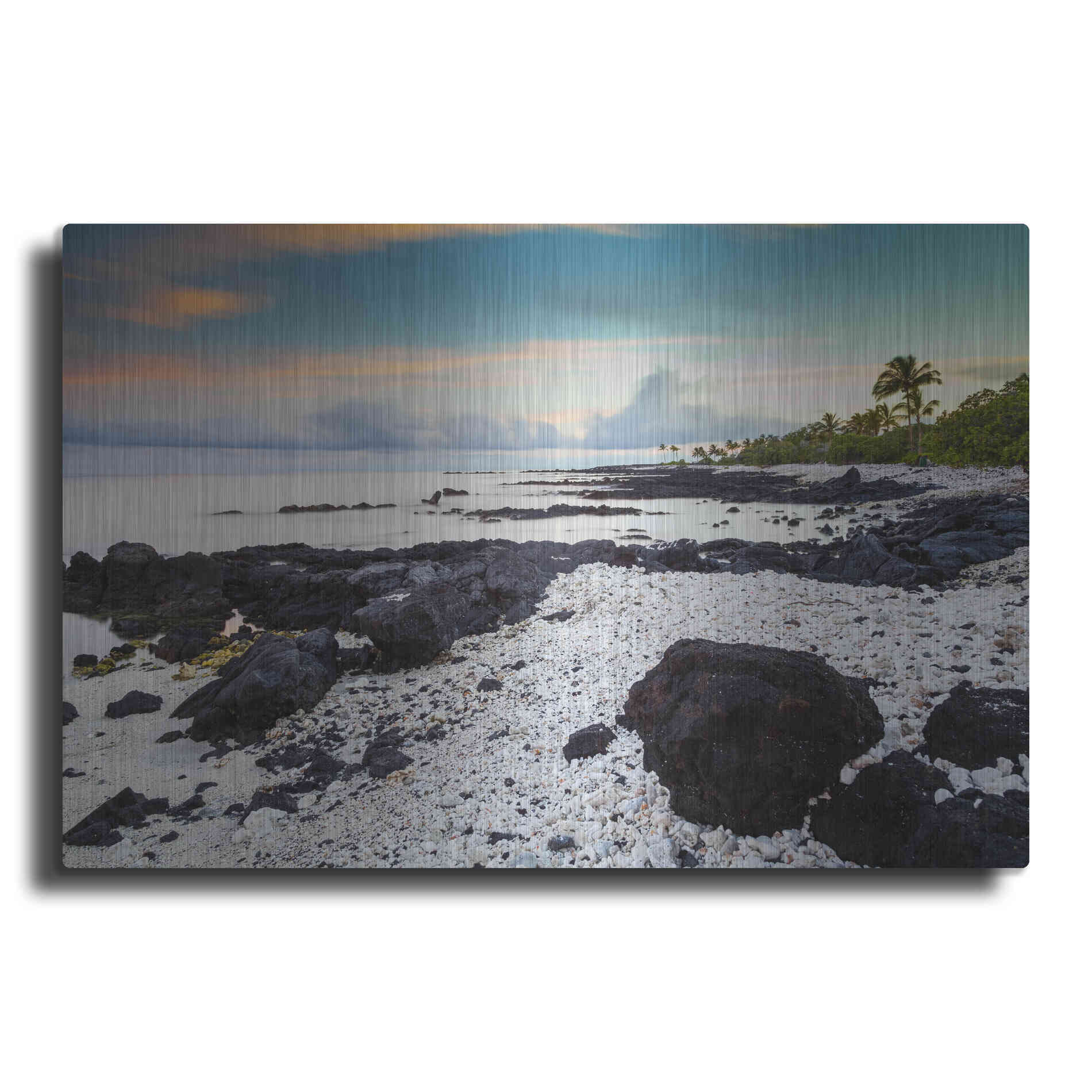 Luxe Metal Art 'Waikoloa Sunrise' by Chris Moyer, Metal Wall Art