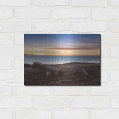 Luxe Metal Art 'Warm Winter?s Eve' by Chris Moyer, Metal Wall Art,16x12