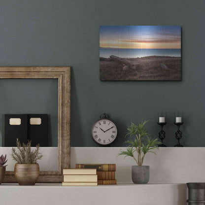 Luxe Metal Art 'Warm Winter?s Eve' by Chris Moyer, Metal Wall Art,16x12