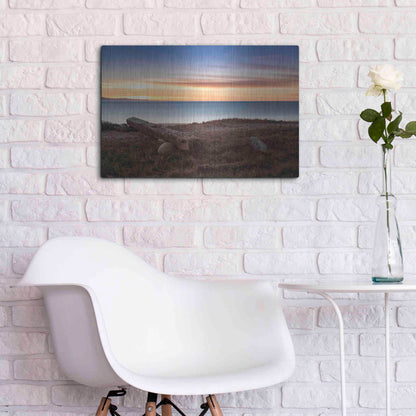 Luxe Metal Art 'Warm Winter?s Eve' by Chris Moyer, Metal Wall Art,24x16