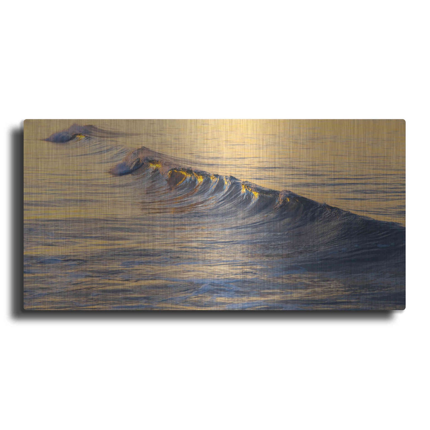 Luxe Metal Art 'Warm Curl' by Chris Moyer, Metal Wall Art