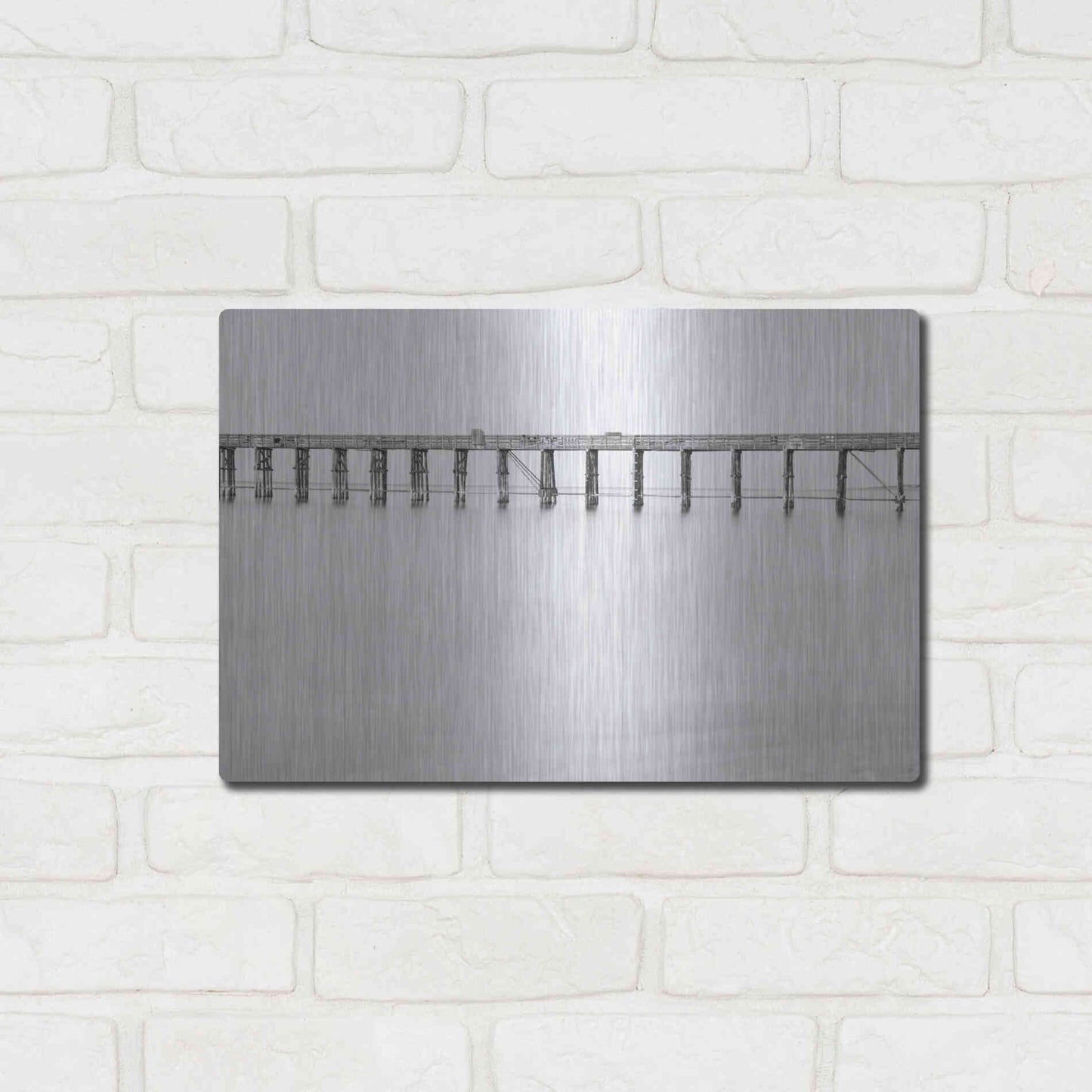 Luxe Metal Art 'Support' by Chris Moyer, Metal Wall Art,16x12