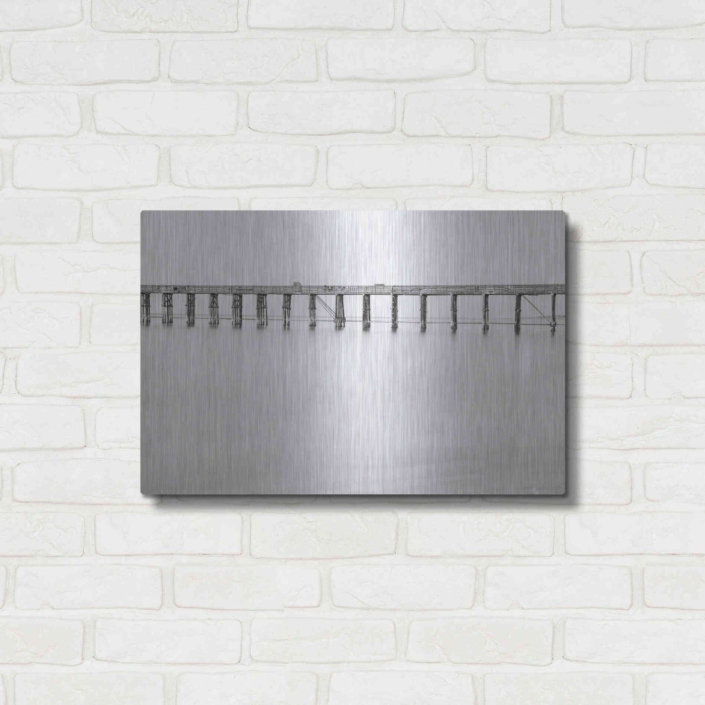 Luxe Metal Art 'Support' by Chris Moyer, Metal Wall Art,24x16