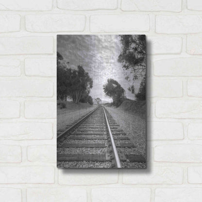Luxe Metal Art 'On The Right Track' by Chris Moyer, Metal Wall Art,12x16