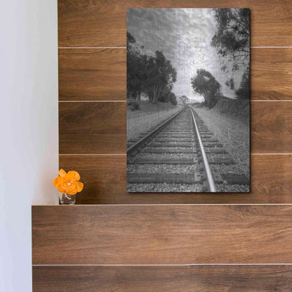 Luxe Metal Art 'On The Right Track' by Chris Moyer, Metal Wall Art,12x16