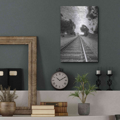 Luxe Metal Art 'On The Right Track' by Chris Moyer, Metal Wall Art,12x16