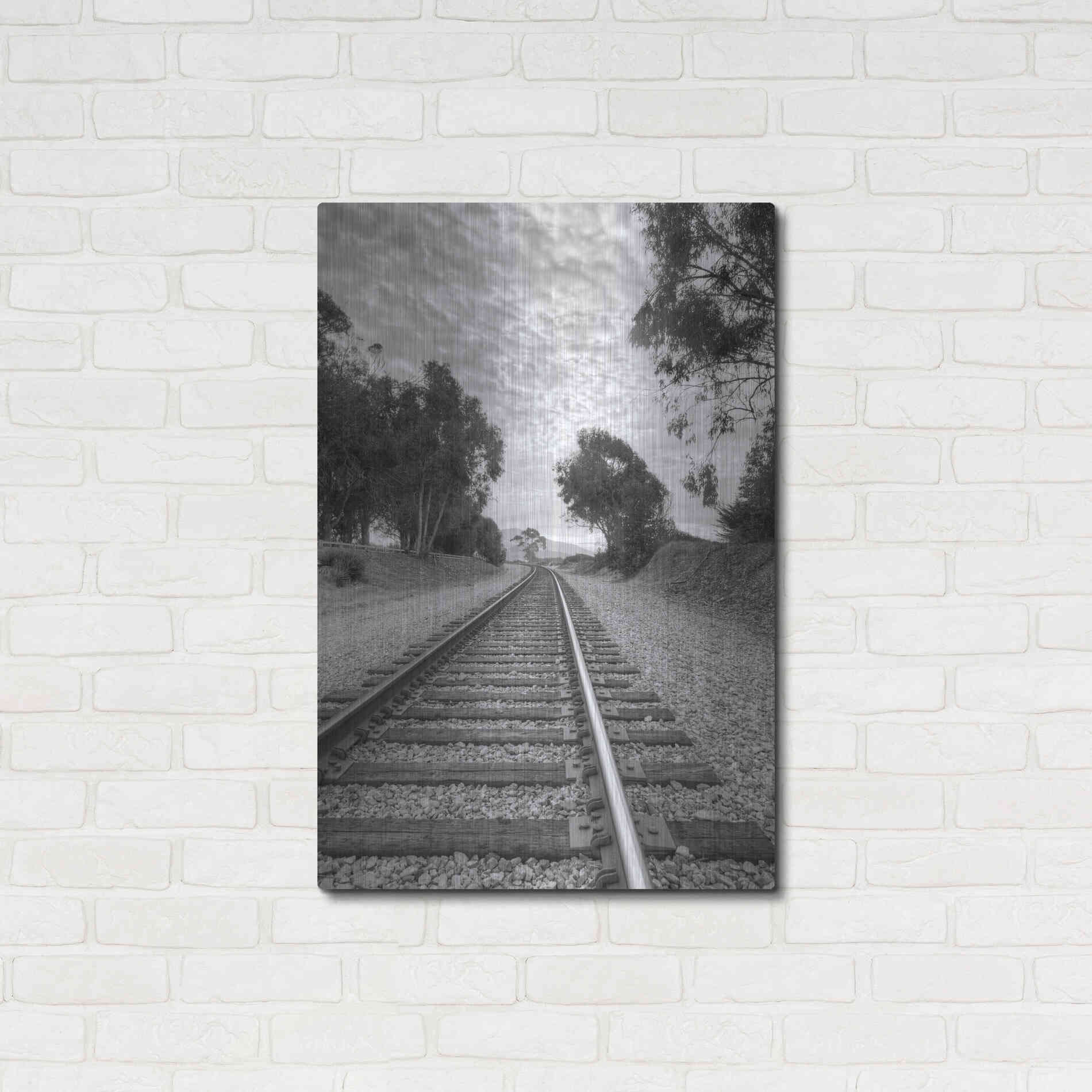 Luxe Metal Art 'On The Right Track' by Chris Moyer, Metal Wall Art,24x36