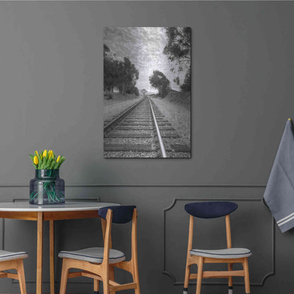Luxe Metal Art 'On The Right Track' by Chris Moyer, Metal Wall Art,24x36