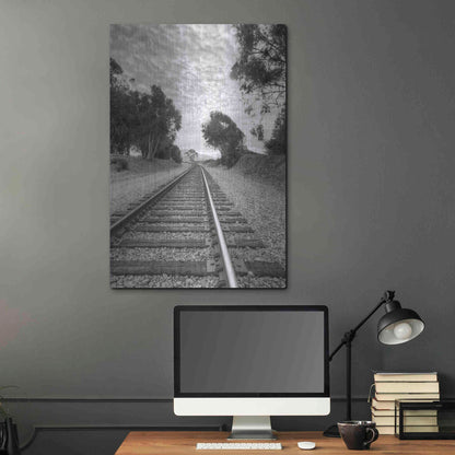 Luxe Metal Art 'On The Right Track' by Chris Moyer, Metal Wall Art,24x36
