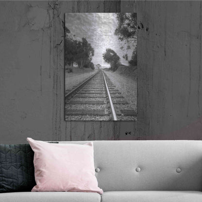 Luxe Metal Art 'On The Right Track' by Chris Moyer, Metal Wall Art,24x36