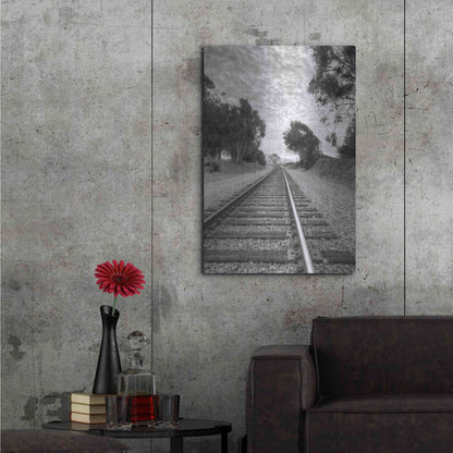 Luxe Metal Art 'On The Right Track' by Chris Moyer, Metal Wall Art,24x36